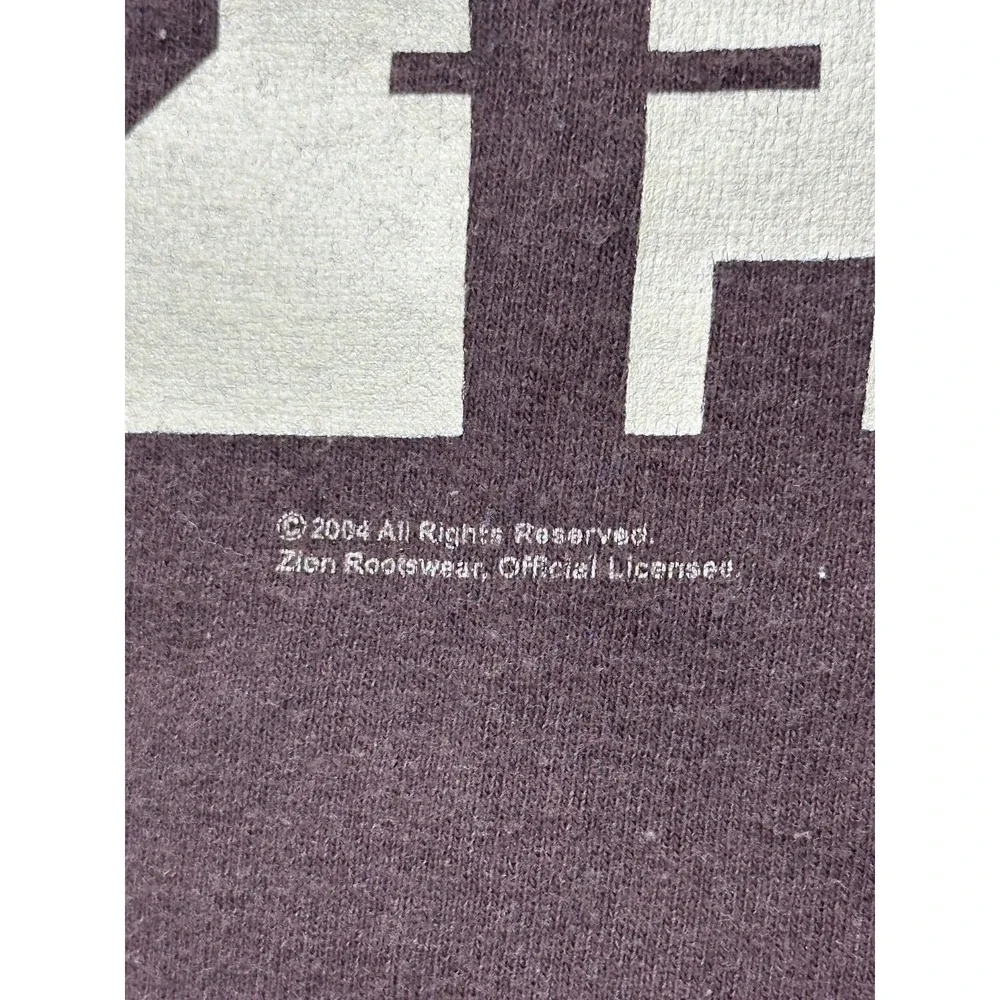 Vintage Y2k Zion 2004 Marvin Gaye Double Sided Portrait T Shirt Brown - Small - Picture 2 of 6